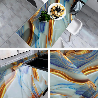 Papel Vinilo Adhesivo De 60 cm x 10 mts Marmol Brillante