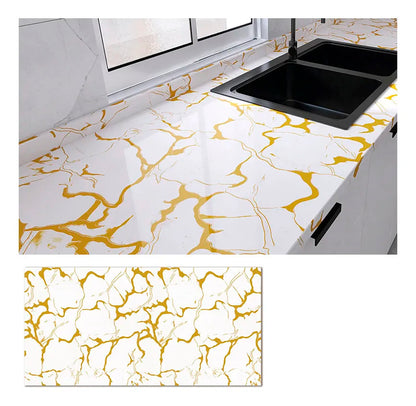 Papel Vinilo Adhesivo De 60 cm x 10 mts Marmol Brillante