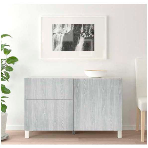 Papel Vinilo Adhesivo De 45 cm x 10 mts Madera Gris