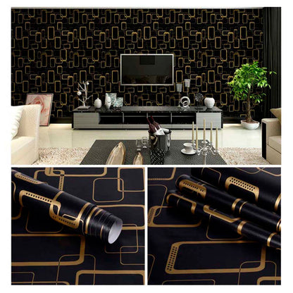 Papel Vinilo Adhesivo De 45 cm x 10 mts Negro