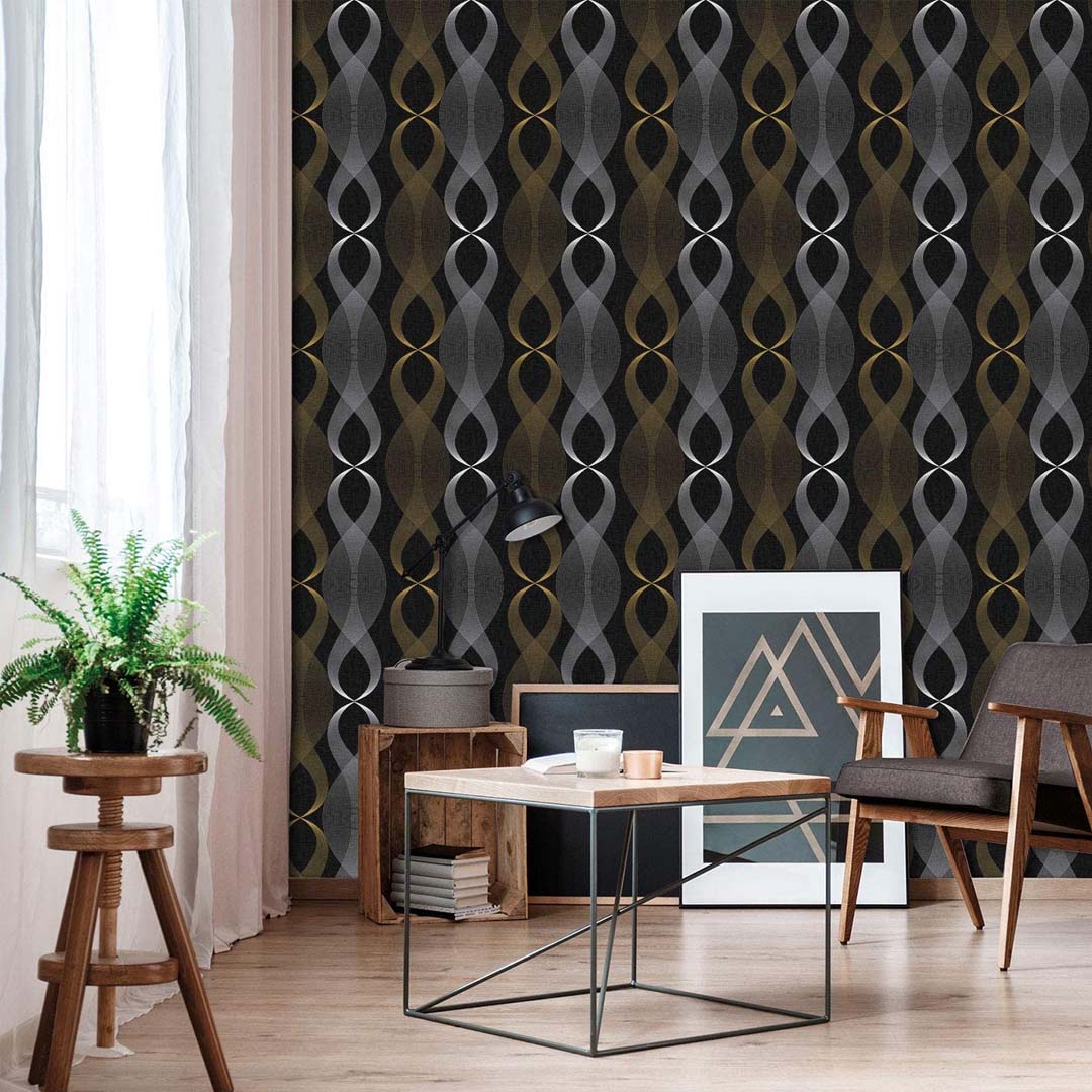 Papel Vinilo Adhesivo De 45 cm x 10 mts Negro