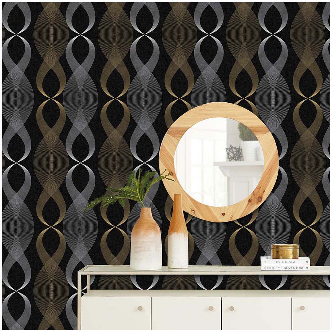 Papel Vinilo Adhesivo De 45 cm x 10 mts Negro