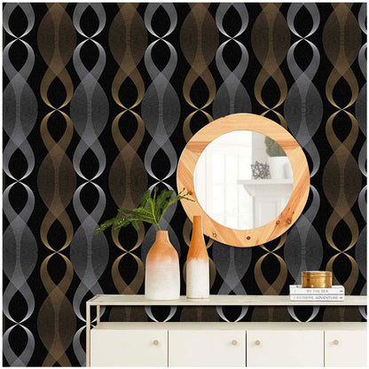 Papel Vinilo Adhesivo De 45 cm x 10 mts Negro