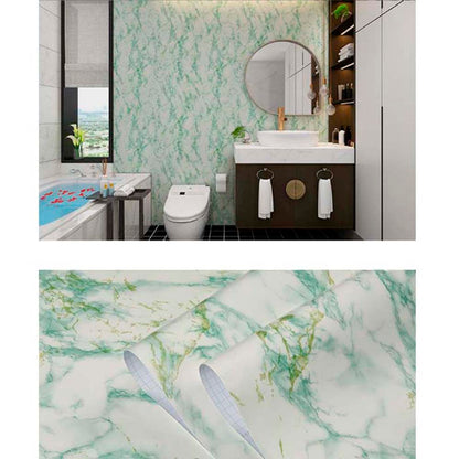 Papel Vinilo Adhesivo De 45 cm x 10 mts Marmol Verde