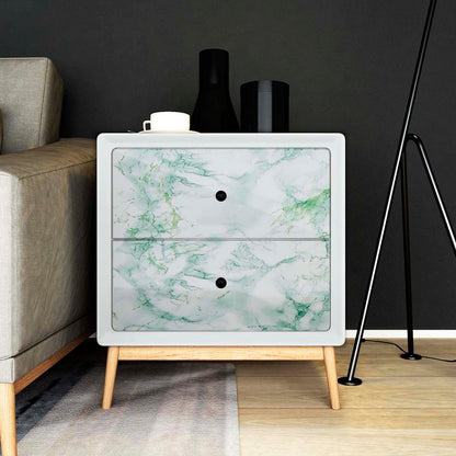 Papel Vinilo Adhesivo De 45 cm x 10 mts Marmol Verde