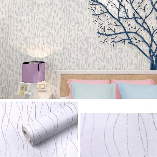 Papel Vinilo Adhesivo De 45 cm x 10 mts Blanco