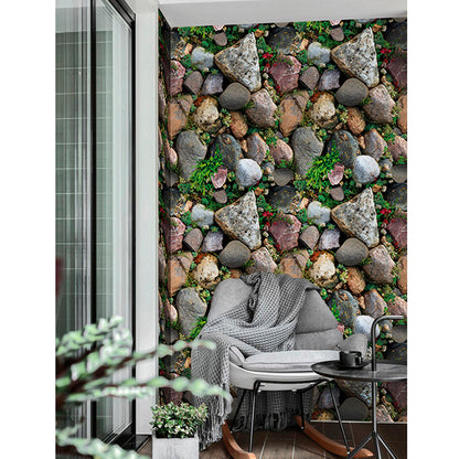Papel Vinilo Adhesivo De 45 cm x 10 mts Rocas