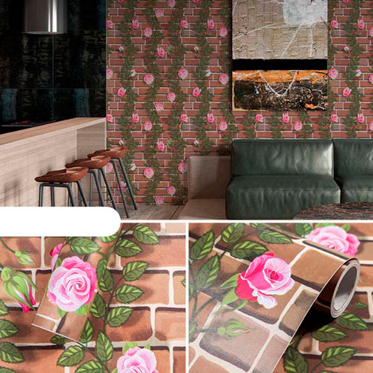 Papel Vinilo Adhesivo De 45 cm x 10 mts Floral