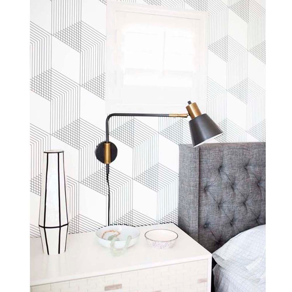 Papel Vinilo Adhesivo De 45 cm x 10 mts Geometrico
