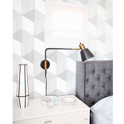 Papel Vinilo Adhesivo De 45 cm x 10 mts Geometrico