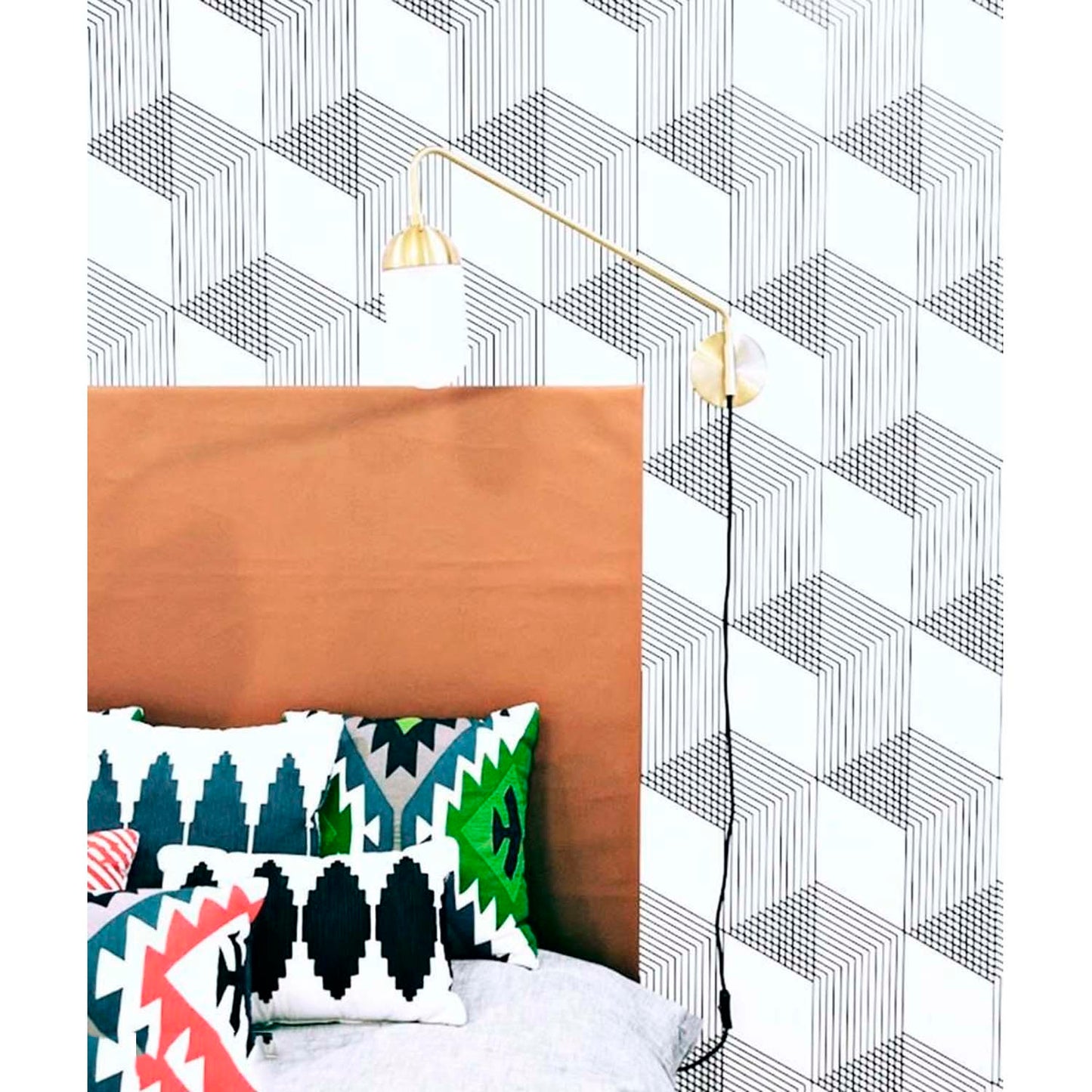 Papel Vinilo Adhesivo De 45 cm x 10 mts Geometrico