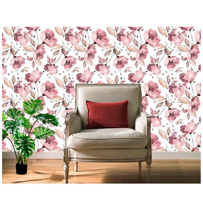Papel Vinilo Adhesivo De 45 cm x 10 mts Floral