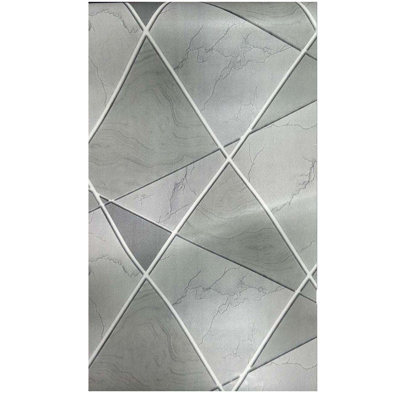 Papel Vinilo Adhesivo De 45 cm x 10 mts Geometrico Gris