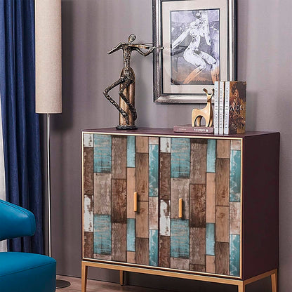 Papel Vinilo Adhesivo De 45 cm x 10 mts Madera Rustica
