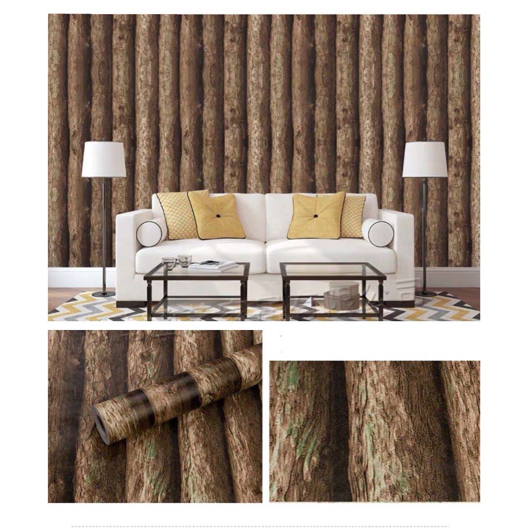 Papel Vinilo Adhesivo De 45 cm x 10 mts Madera