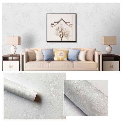 Papel Vinilo Adhesivo De 45 cm x 10 mts Blanco