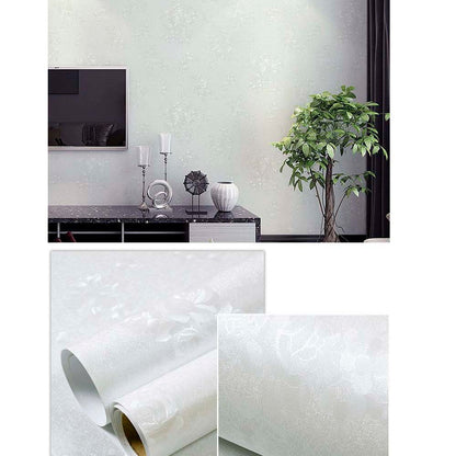 Papel Vinilo Adhesivo De 45 cm x 10 mts Blanco