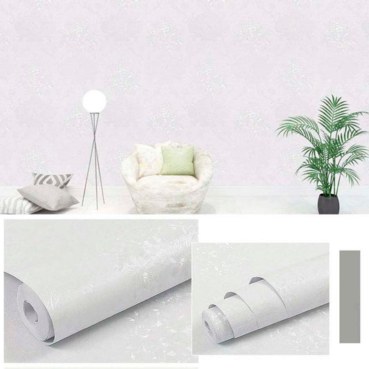 Papel Vinilo Adhesivo De 45 cm x 10 mts Blanco