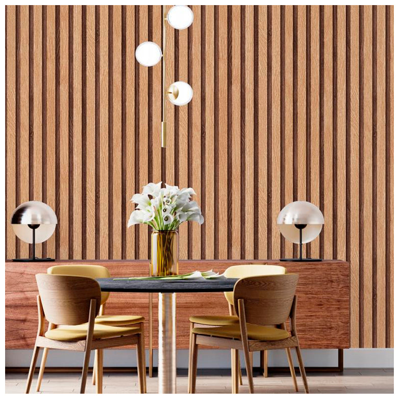 Papel Vinilo Adhesivo De 45 cm x 10 mts Madera