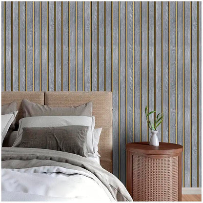 Papel Vinilo Adhesivo De 45 cm x 10 mts Liston Tipo Madera