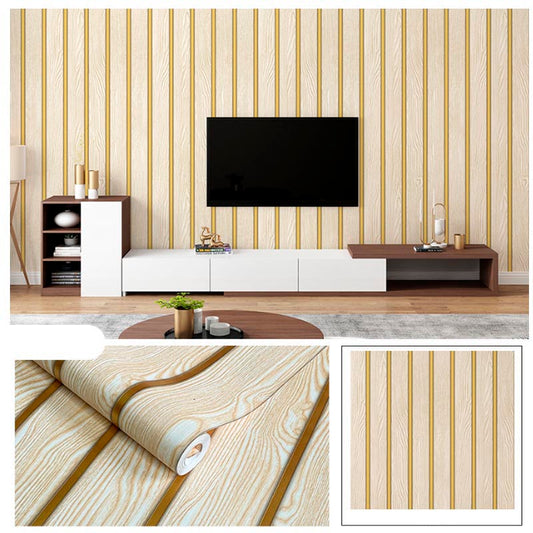 Papel Vinilo Adhesivo De 45 cm x 10 mts Tipo Madera