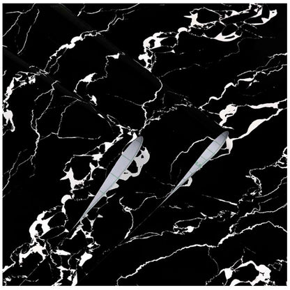 Papel Vinilo Adhesivo De 45 cm x 10 mts Mármol Negro Mate
