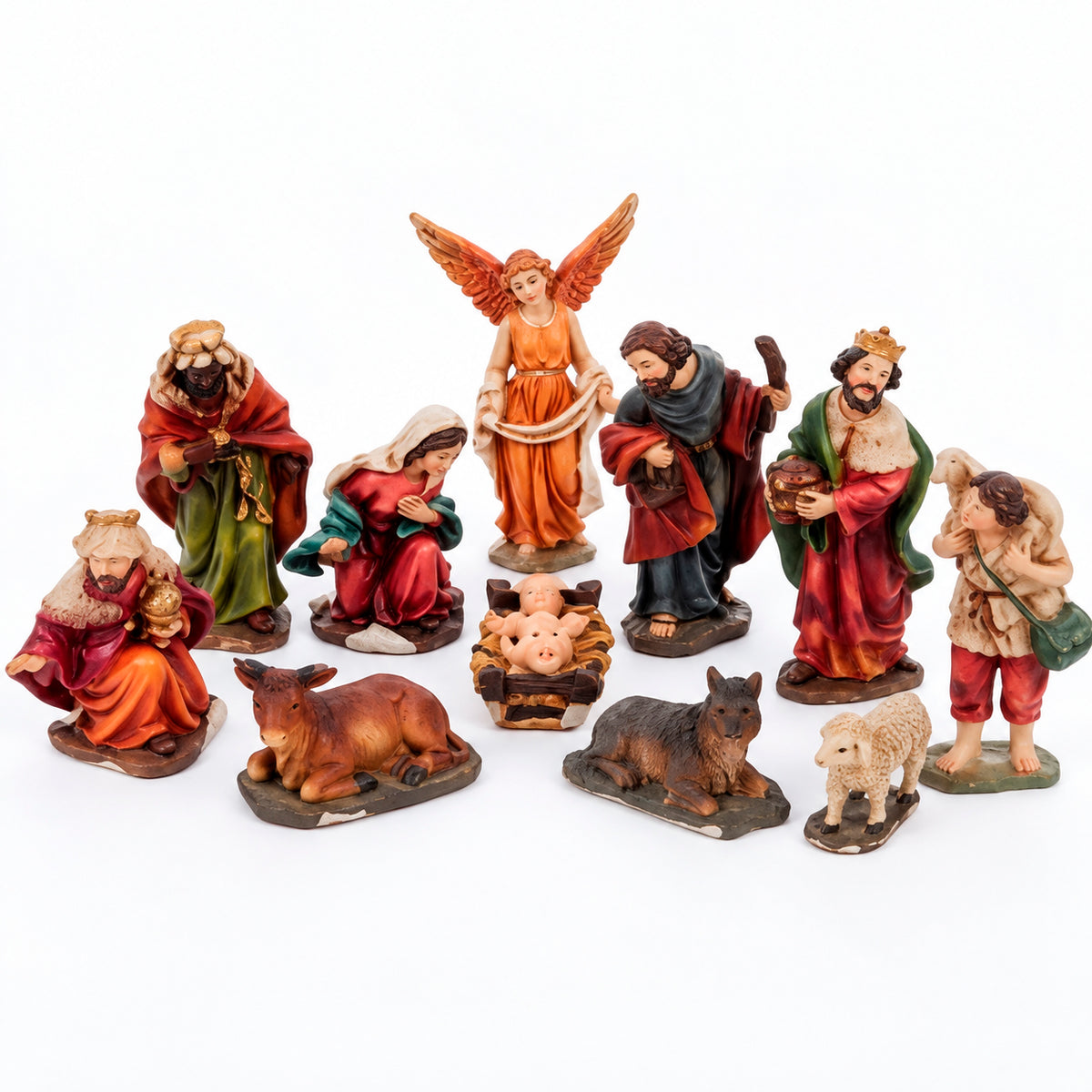 Pesebre Navideño De 7 cm Con 11 Piezas