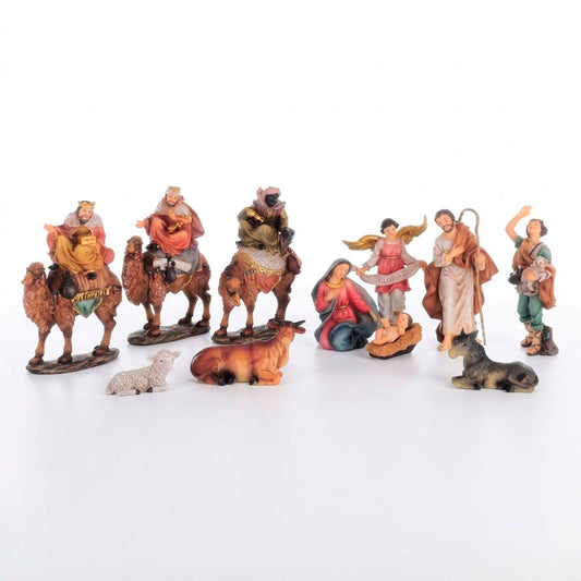 Nacimiento Reyes a Camello Con 11 Piezas De 15 cm