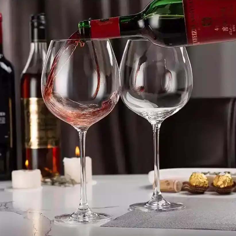 Copas de Vino Tinto Edelita 740 ml Set x 6 Piezas