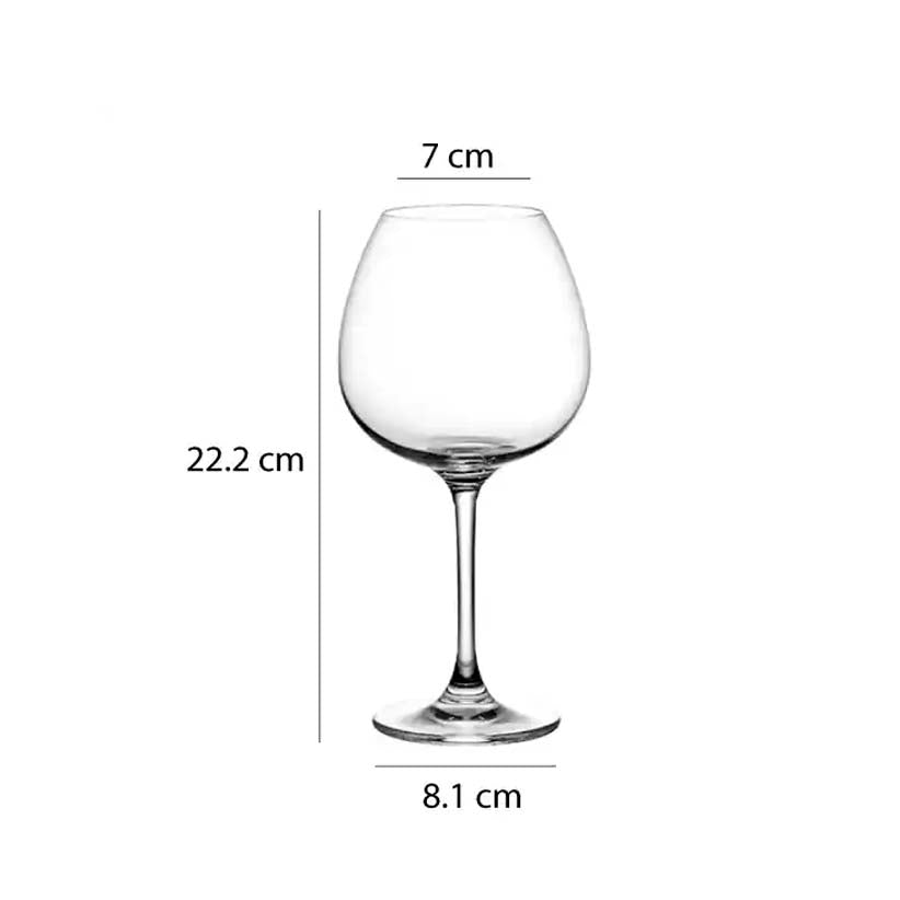 Copas de Vino Tinto Edelita - Chardonnay 660 ml Set x 6 Piezas