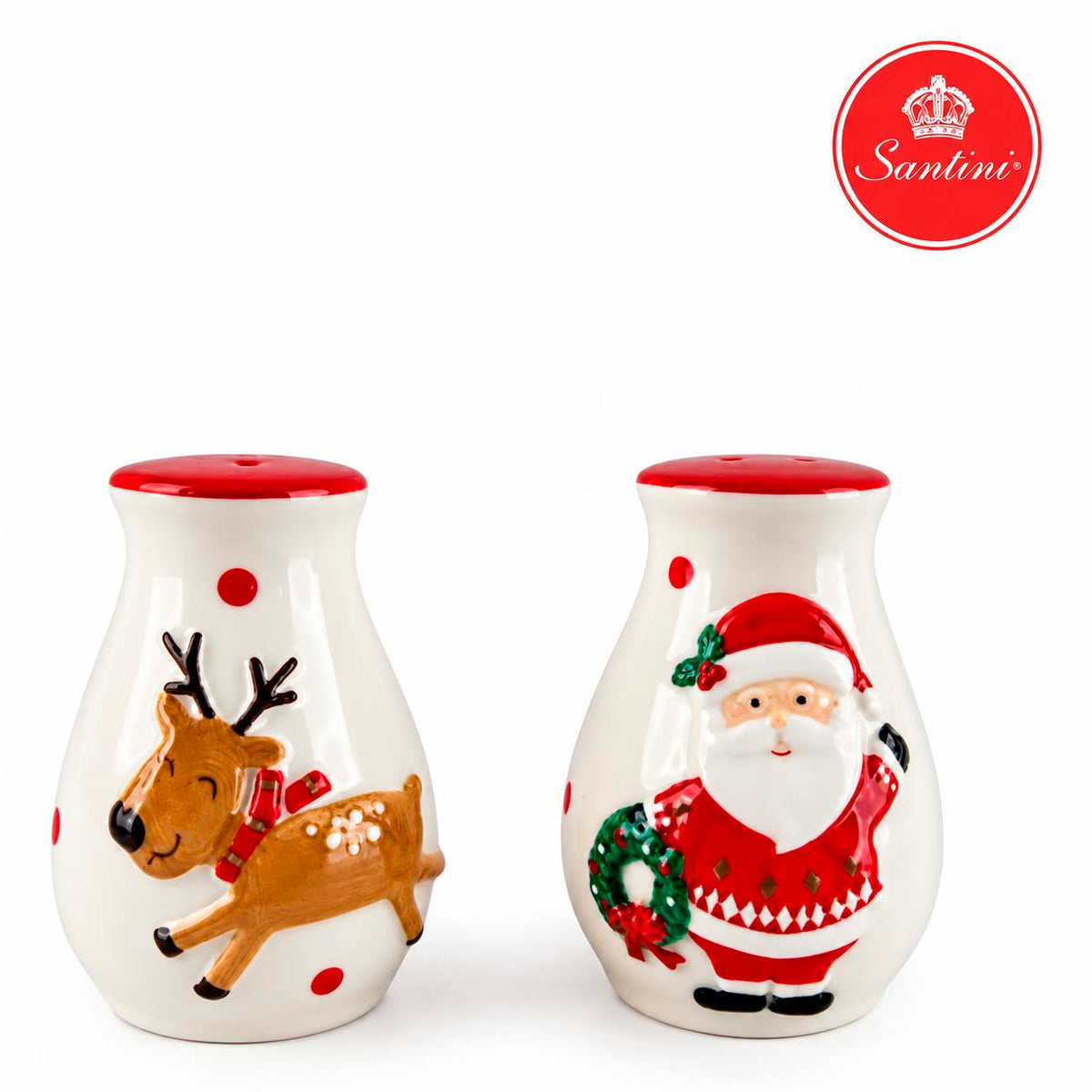Juego Salero y Pimentero Navideño