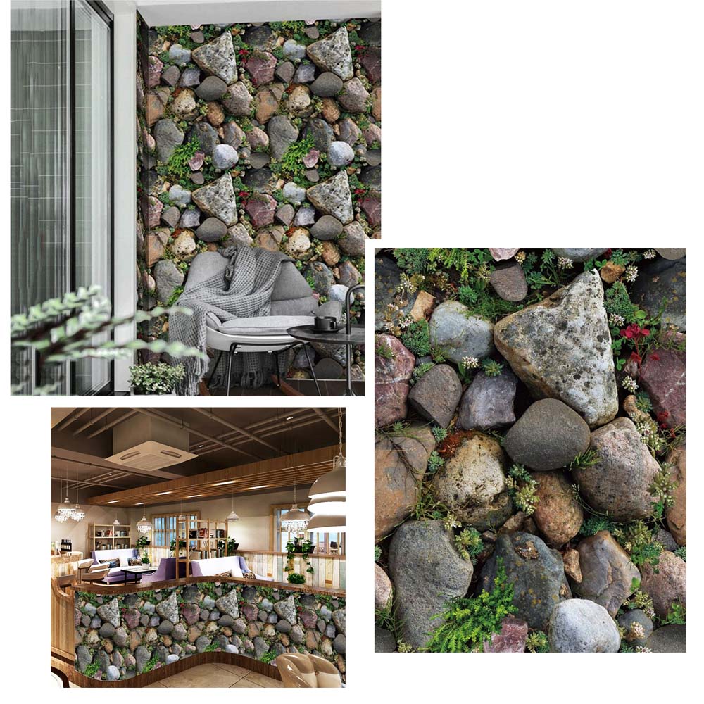 Papel Vinilo Adhesivo De 45 cm x 10 mts Rocas