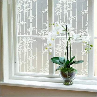 Papel Adhesivo Tipo Vitral Diseño Bambu De 2 mts x 90 mts