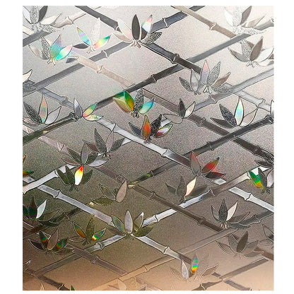 Papel Adhesivo Tipo Vitral Diseño Bambu De 2 mts x 90 mts