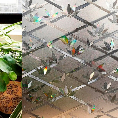 Papel Adhesivo Tipo Vitral Diseño Bambu De 2 mts x 90 mts