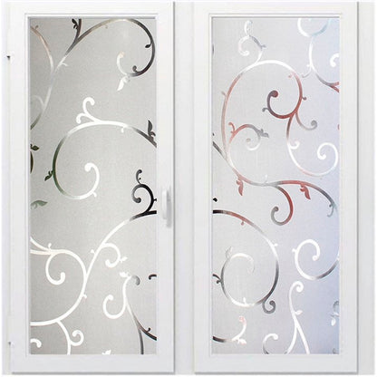 Papel Adhesivo Tipo Vitral Floral De 2 mts x 90 mts