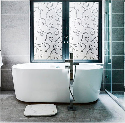 Papel Adhesivo Tipo Vitral Floral De 2 mts x 90 mts