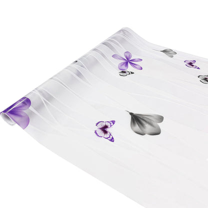 Papel Adhesivo Tipo Vitral Flores y Mariposas De 2 mts x 90 mts