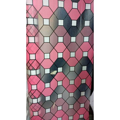 Papel Adhesivo Tipo Vitral Geometrico De 2 mts x 90 mts
