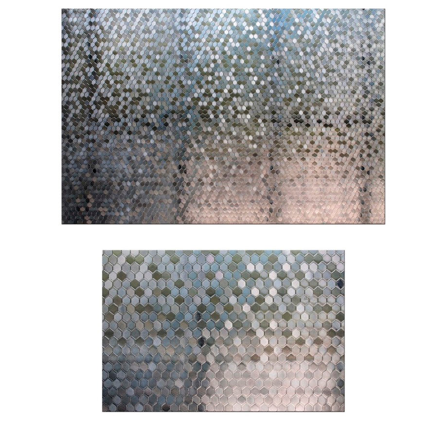 Papel Adhesivo Tipo Vitral Diseño Geometrico De 2 mts x 90 mts