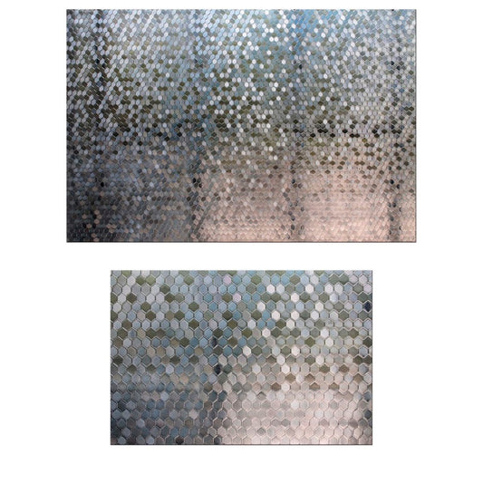 Papel Adhesivo Tipo Vitral Diseño Geometrico De 2 mts x 90 mts