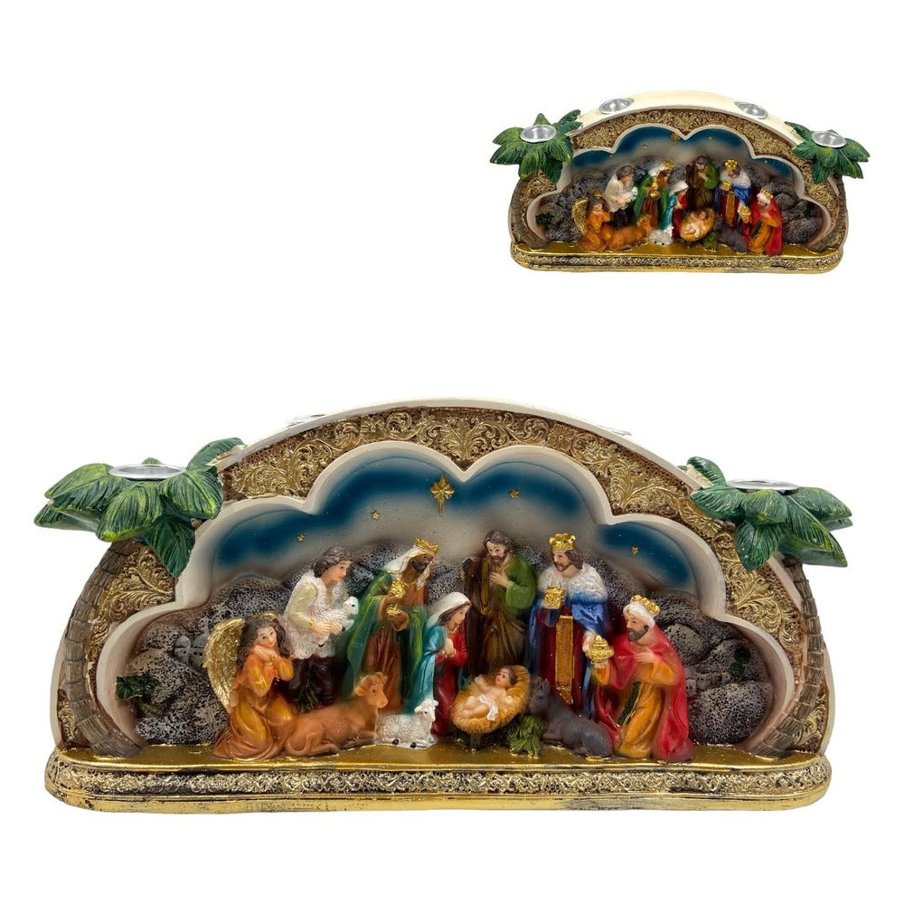 Nacimiento Adviento Pesebre De 30x15 cm