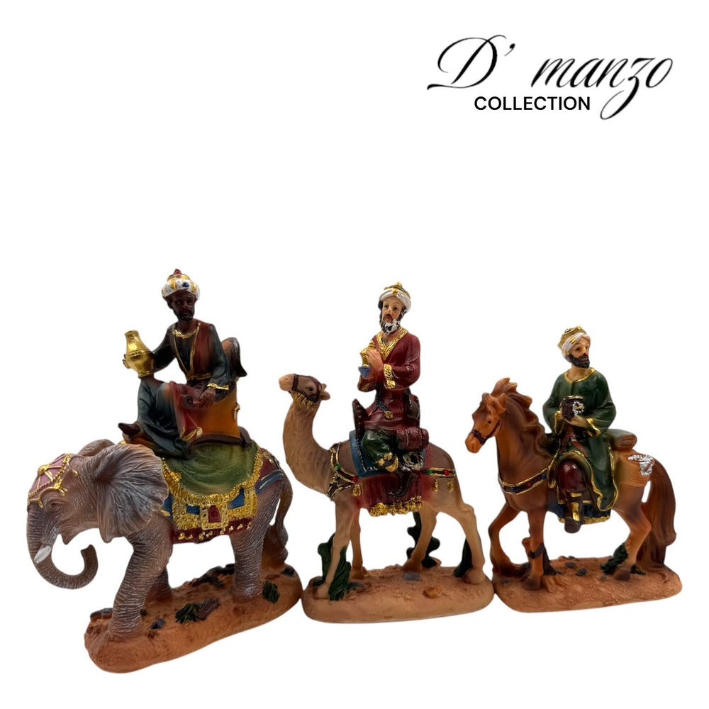 Reyes x 3 Piezas De 19 cm Para Pesebre