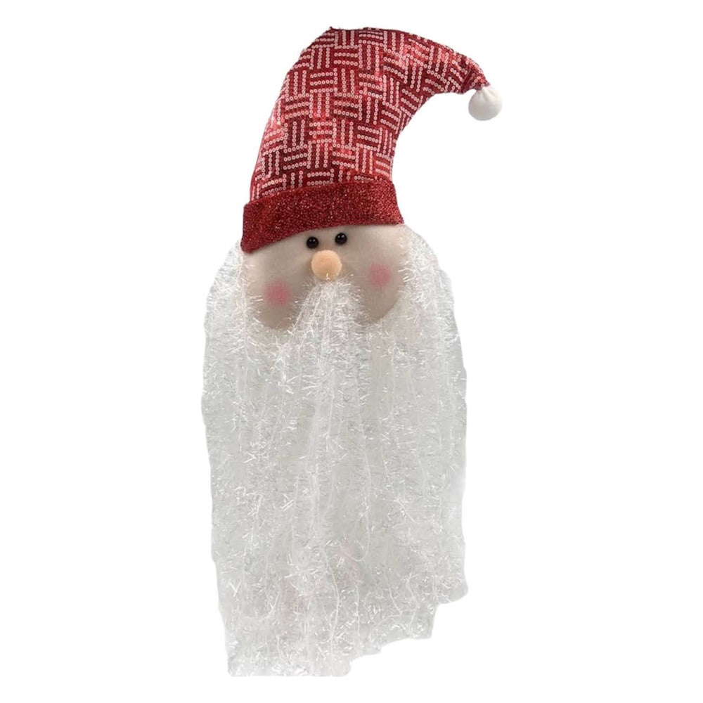Cabeza Decorativa De Santa Con Luz De 46 cm