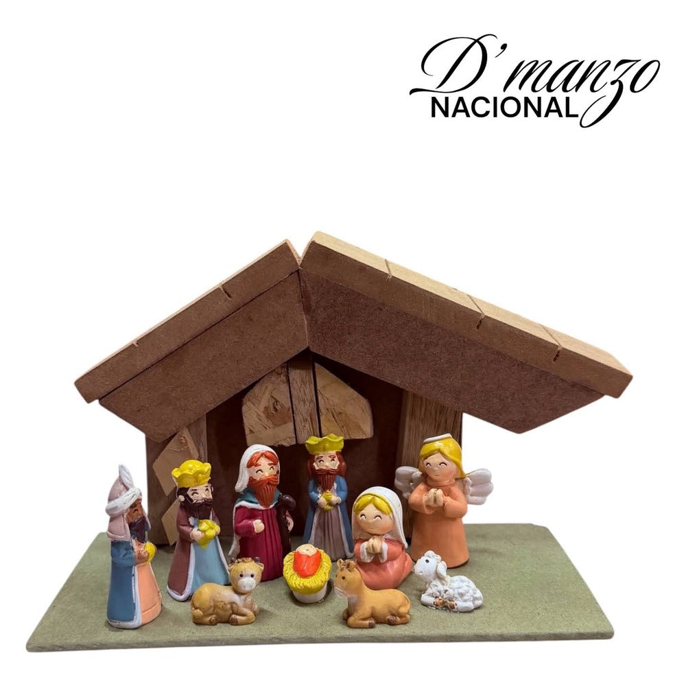 Pesebre Establo x11 piezas 5 cm